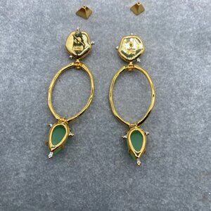 Alexis Bittar Large Gemstone Stud Earrings